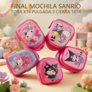 MOCHILA SANRIO TORA X16 PULGADA 3 CIERRA 1634