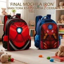 MOCHILA IRON MAN TORA X14 PULGADA 2 CIERRA 1445