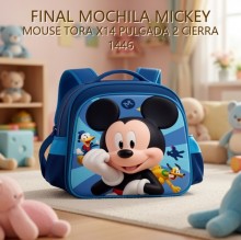MOCHILA MICKEY MOUSE TORA X14 PULGADA 2 CIERRA 1446