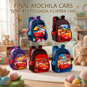 MOCHILA CARS TORA X16 PULGADA 3 CIERRA 1645