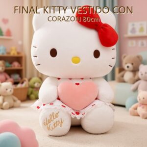 FINAL KITTY VESTIDO CON CORAZON 80cm