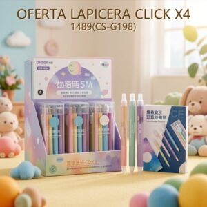 LAPICERA CLICK X4 1489(CS-G198)