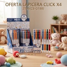 LAPICERA CLICK X4 2196(CS-G188)