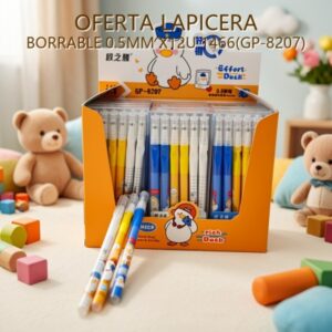 LAPICERA BORRABLE 0.5MM X12U 1466(GP-8207)