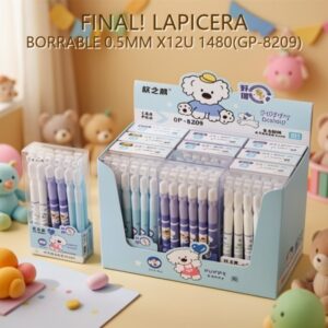LAPICERA BORRABLE 0.5MM X12U 1480(GP-8209)