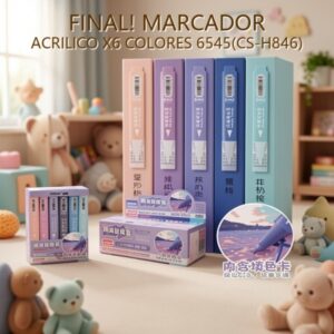 MARCADOR ACRILICO X6 COLORES 6545(CS-H846)