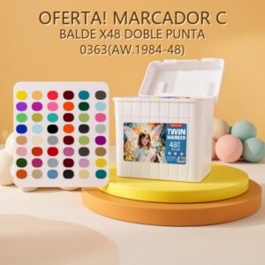 MARCADOR C BALDE X48 DOBLE PUNTA 0363(AW.1984-48)