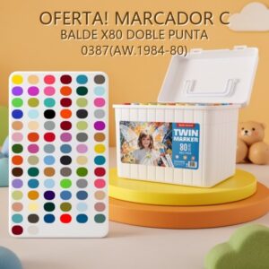 MARCADOR C BALDE X80 DOBLE PUNTA 0387(AW.1984-80)