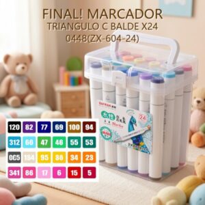 MARCADOR TRIANGULO C BALDE X24 0448(ZX-604-24)
