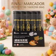 MARCADOR DORADO X6 1669(DM-864)