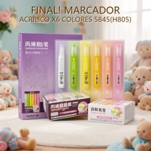 MARCADOR ACRILICO X6 COLORES 5845(H805)