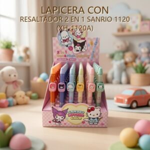 LAPICERA CON RESALTADOR 2 EN 1 SANRIO 1120 (XH-1120A)