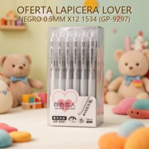 LAPICERA LOVER NEGRO 0.5MM X12 1534 (GP-9297)