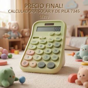CALCULADORA SOLAR Y DE PILA 7345 (821)