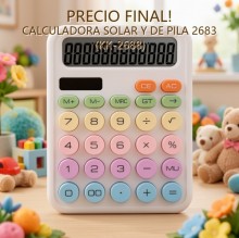 CALCULADORA SOLAR Y DE PILA 2683 (KK-2688)