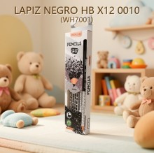 LAPIZ NEGRO HB X12 0010 (WH7001)