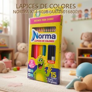LAPICES DE COLORES NORMA X14 8038 (AX-16016800)