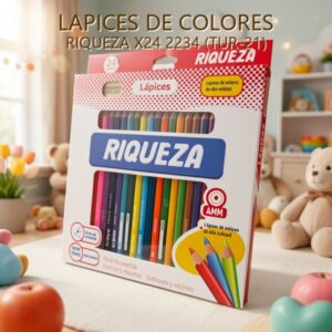 LAPICES DE COLORES RIQUEZA X24 2234 (TUR-21)