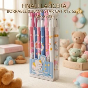 LAPICERA BORRABLE 0.38MM STAR CAT X12 5231 (MP-2523)