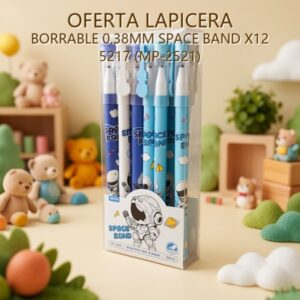LAPICERA BORRABLE 0.38MM SPACE BAND X12 5217 (MP-2521)