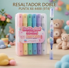 RESALTADOR DOBLE PUNTA X6 4488 (974)