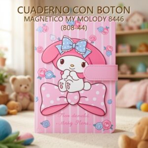 CUADERNO CON BOTON MAGNETICO MY MOLODY 8446 (808-44)
