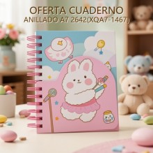 CUADERNO ANILLADO A7 2642(XQA7-1467)