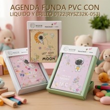 AGENDA FUNDA PVC CON LIQUIDO Y BRILLO 0122(RYSZ32K-053)