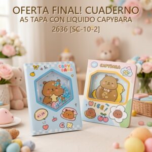 CUADERNO A5 TAPA CON LIQUIDO CAPYBARA 2636 [SC-10-2]