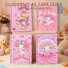 CUADERNO A5 TAPA DURA SAMIRO 9474 (909-47)