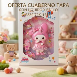 CUADERNO TAPA CON LIQUIDO Y BRILLO 5880(72K-1588)