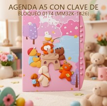 AGENDA A5 CON CLAVE DE BLOQUEO 0174 (MM32K-1426)