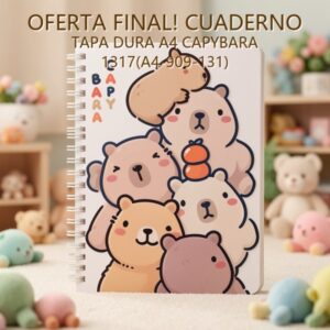CUADERNO TAPA DURA A4 CAPYBARA 1317(A4-909-131)