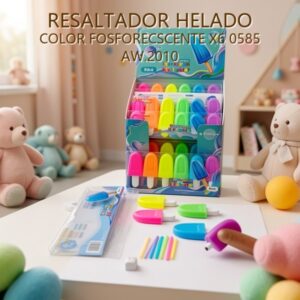 RESALTADOR HELADO COLOR FOSFORECSCENTE X6 0585 AW.2010