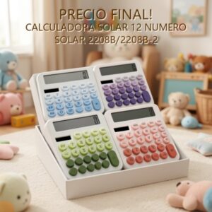 CALCULADORA SOLAR 12 NUMERO SOLAR 2208B/2208B-2
