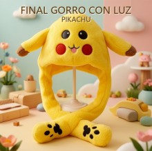 GORRO CON LUZ PIKACHU