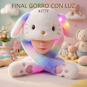 GORRO CON LUZ KITTY