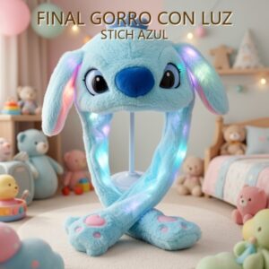 GORRO CON LUZ STICH AZUL