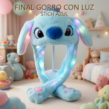 GORRO CON LUZ STICH AZUL