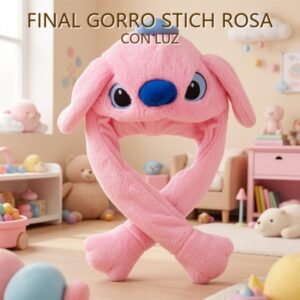 GORRO STICH ROSA CON LUZ
