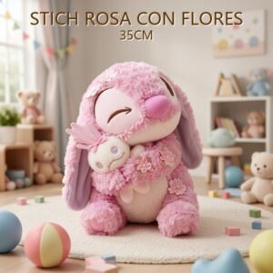 STICH ROSA CON FLORES 35CM