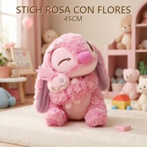 STICH ROSA CON FLORES 45CM