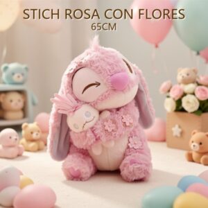 STICH ROSA CON FLORES 65CM