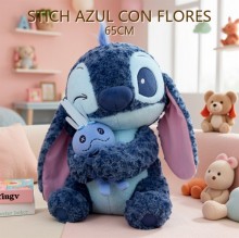 STICH AZUL CON FLORES 65CM