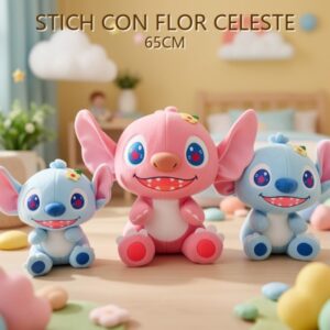 STICH CON FLOR CELESTE 65CM