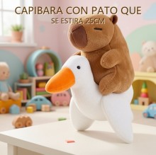 CAPIBARA CON PATO QUE SE ESTIRA 25CM