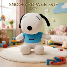 SNOOPY ROPA CELESTE 20CM