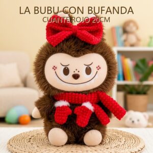 LA BUBU CON BUFANDA CUANTE ROJO 20CM