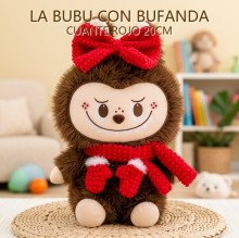 LA BUBU CON BUFANDA CUANTE ROJO 20CM