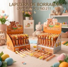 LAPIZERA DE BORRABLE CAPYBARA X1U NO.211